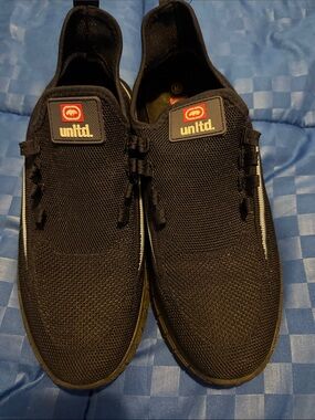 Men’s Black Knit Slip-On Sneakers size 8.5